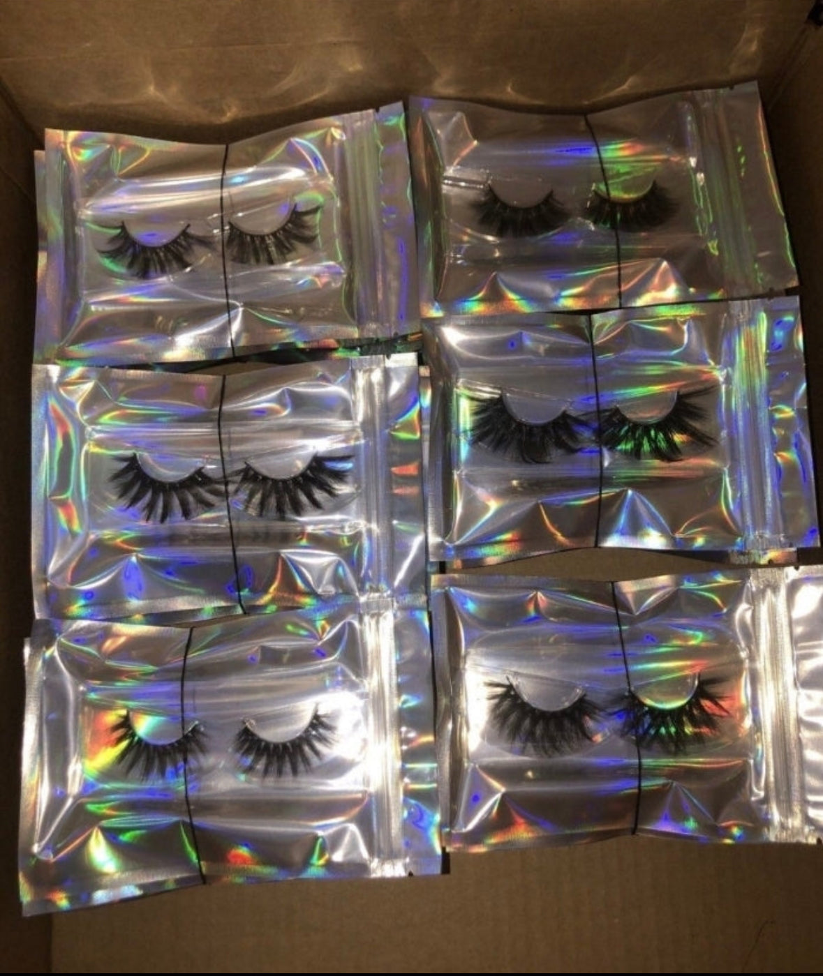 Wholesale Mink Lashes(Holographic Packaging)