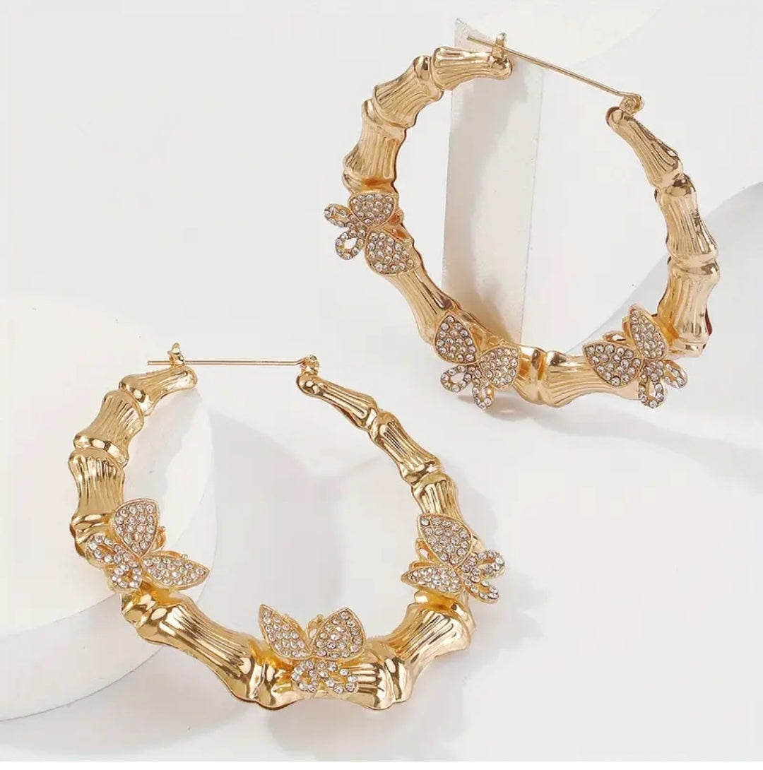 Butterfly Bamboo Hoops